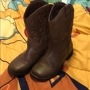 Fading glory boys cowboy boots size 13